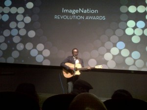 Musician Jeremy James opens the Revolution Awards 2016